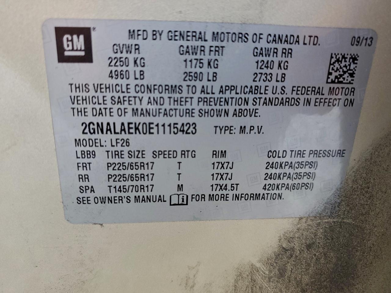 CHEVROLET EQUINOX LS