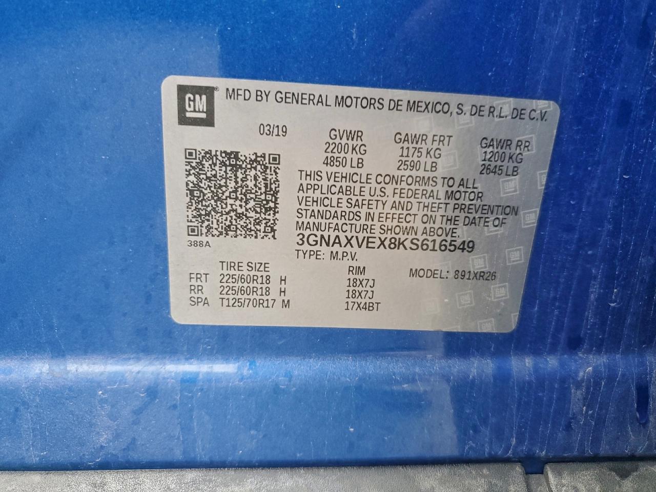 CHEVROLET EQUINOX LT