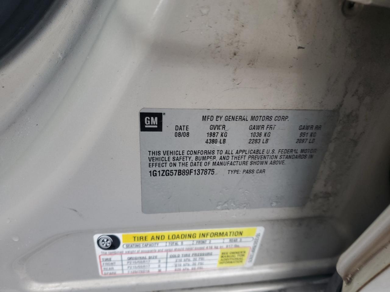 Lot #3287628045 2009 CHEVROLET MALIBU LS