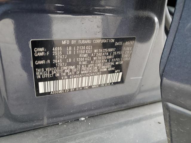 2017 SUBARU OUTBACK 2. #3292491684