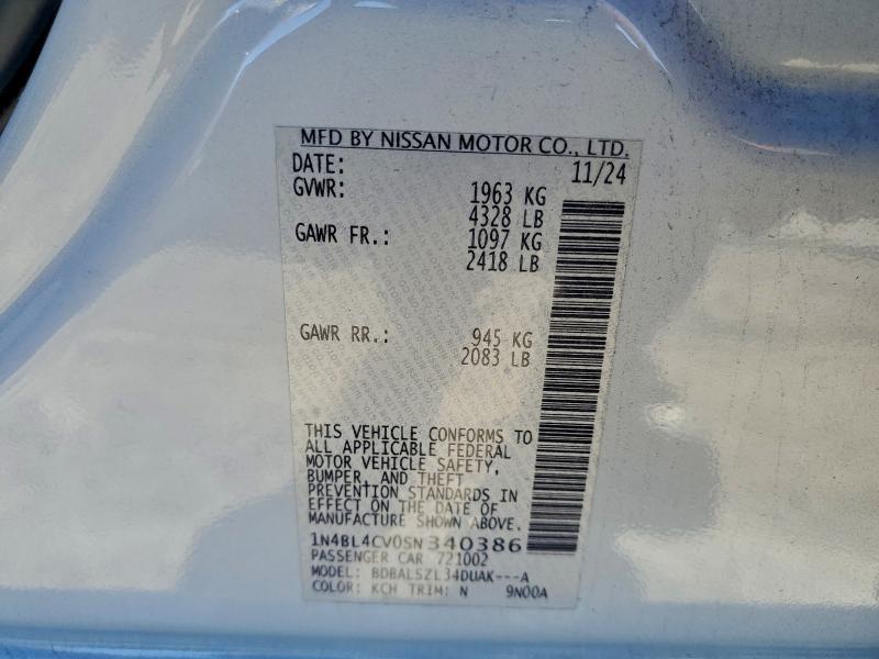 2025 NISSAN ALTIMA SR #3318140386