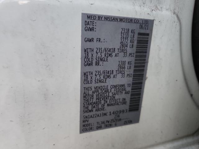 2021 NISSAN MURANO S #3285738658