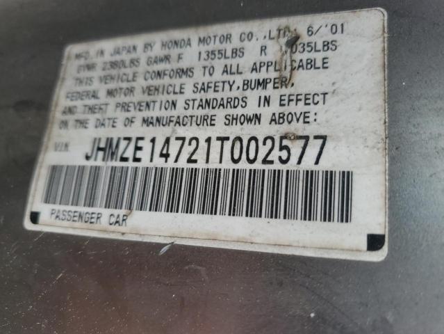 2001 HONDA INSIGHT #3286880211