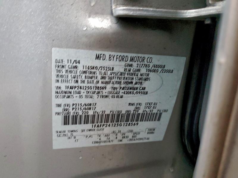 2005 FORD FIVE HUNDR #3303898688