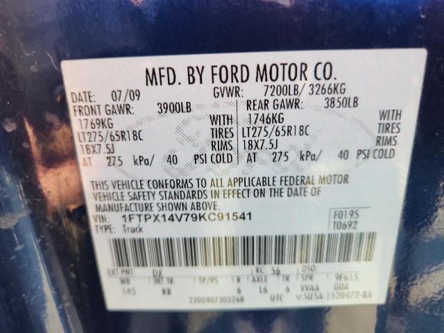 2009 FORD F150 SUPER #3282772312