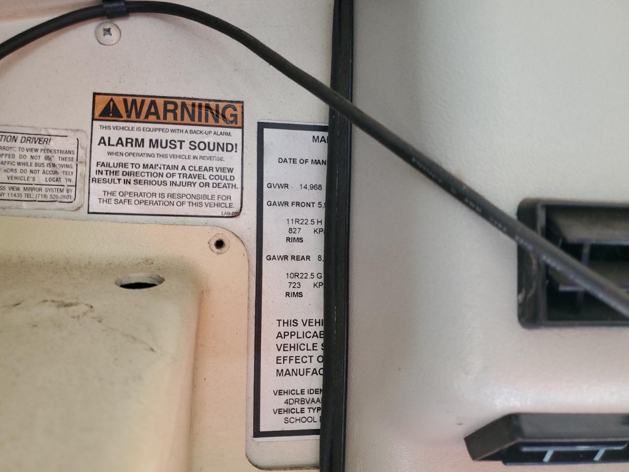 Lot #3278552928 2011 IC CORPORATION FE SERIES SCHOOL