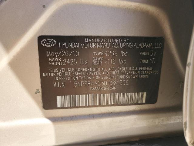 2011 HYUNDAI SONATA GLS - 5NPEB4AC3BH081596