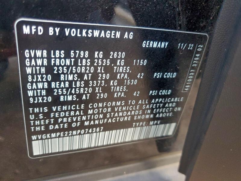 2022 VOLKSWAGEN ID.4 PRO S #3297163528