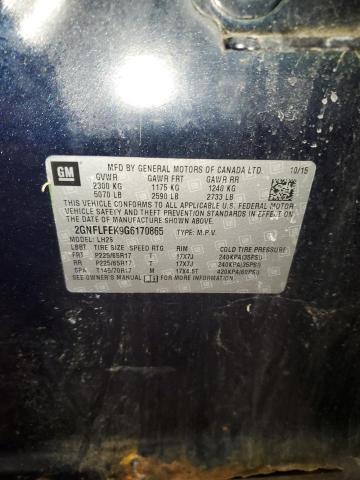 2016 CHEVROLET EQUINOX LT #3287411365