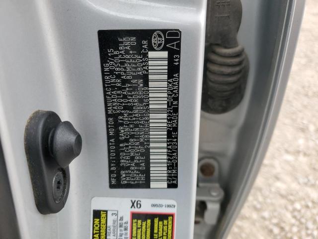 2016 TOYOTA COROLLA L 2T1BURHE8GC516009