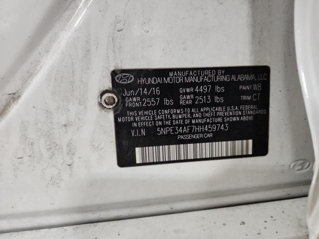 2017 HYUNDAI SONATA SPO #3304012681