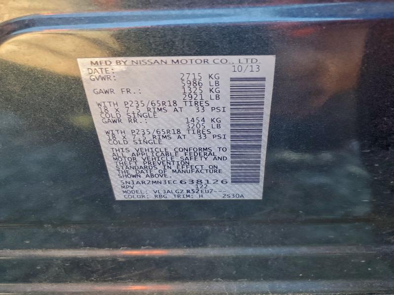 2014 NISSAN PATHFINDER #3296979819