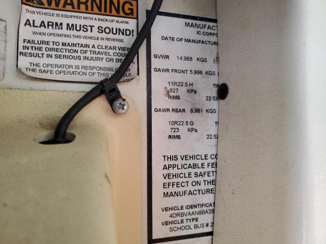 2011 IC CORPORATION FE SERIES SCHOOL #3278552929