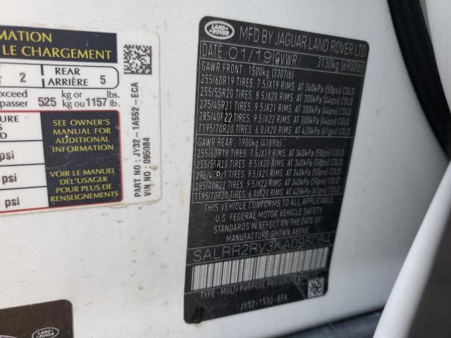 2019 LAND ROVER DISCOVERY #3283800430