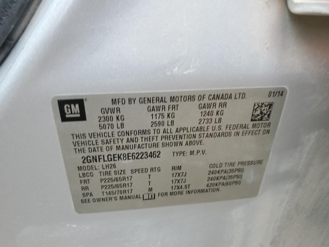 CHEVROLET EQUINOX LT