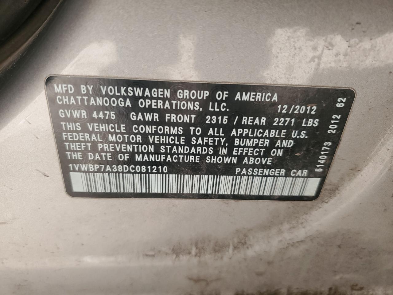 VOLKSWAGEN PASSAT SE