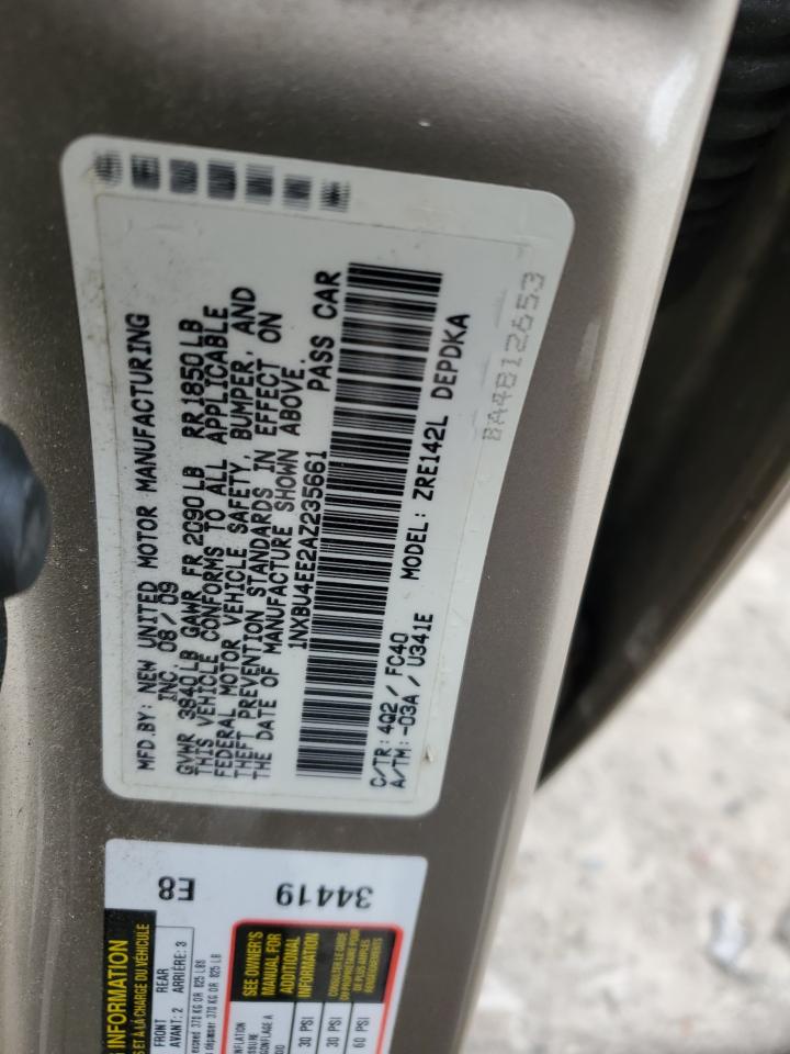 Lot #3317793135 2010 TOYOTA COROLLA BA