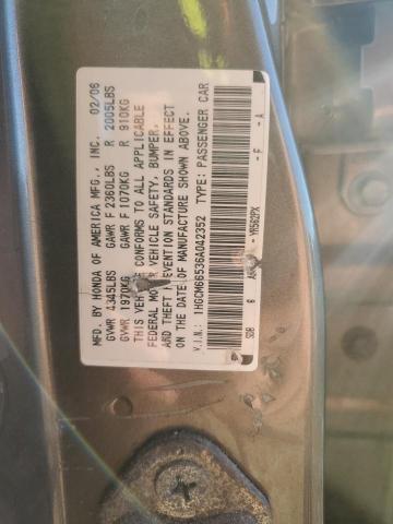 2006 HONDA ACCORD EX #3291864908