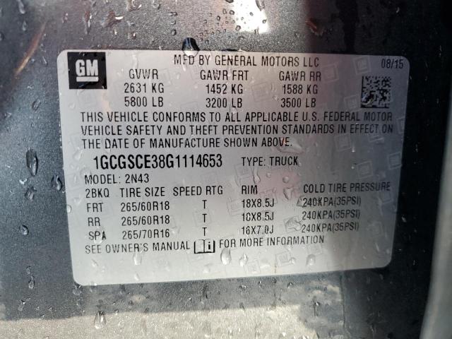 2016 CHEVROLET COLORADO L #3304001654