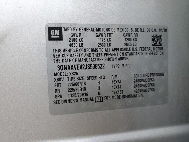 2018 CHEVROLET EQUINOX PR #3302734024