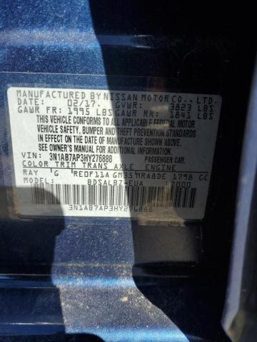 2017 NISSAN SENTRA S - 3N1AB7AP3HY276888