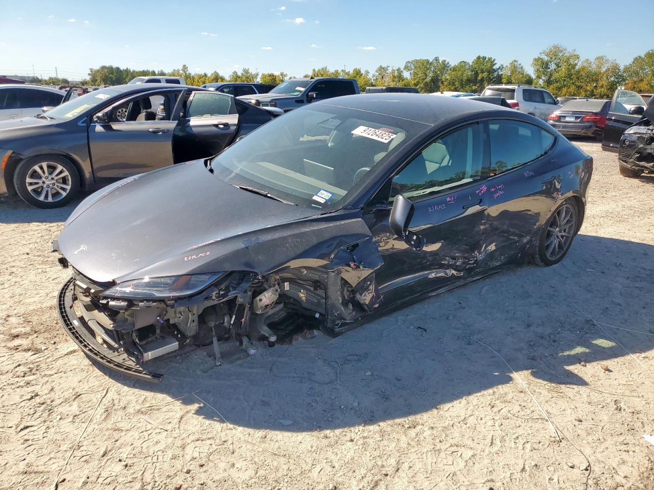 Lot #3305609737 2024 TESLA MODEL 3
