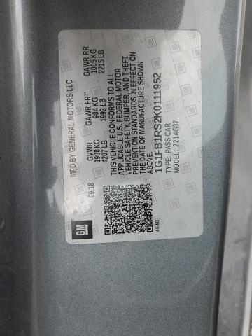 2019 CHEVROLET CAMARO LS #3301986466