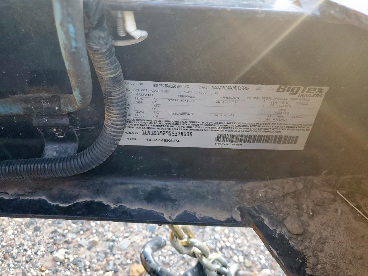 Lot #3286491172 2025 BIG TEX UNKNOWN