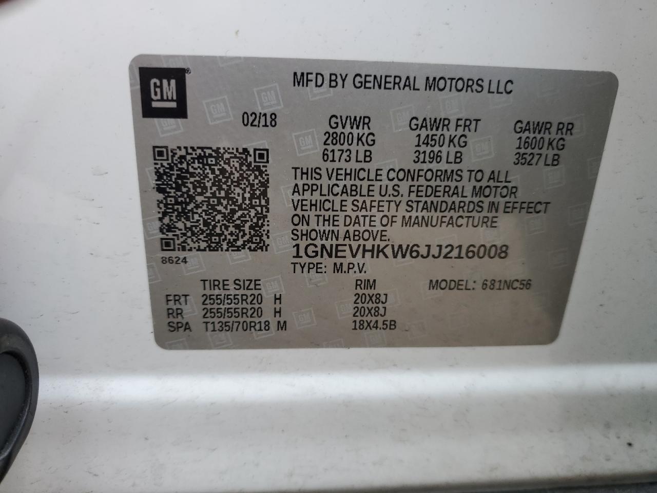 CHEVROLET TRAVERSE LT