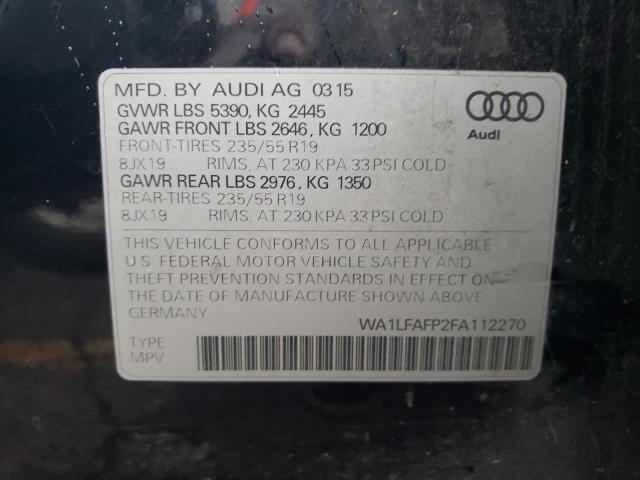 2015 AUDI Q5 PREMIUM - WA1LFAFP2FA112270