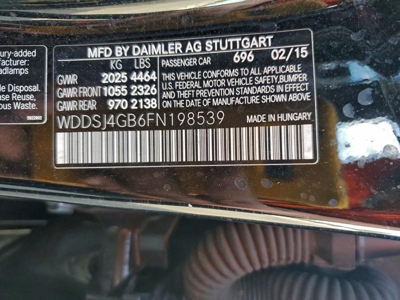 2015 MERCEDES-BENZ CLA 250 4M #3303817431