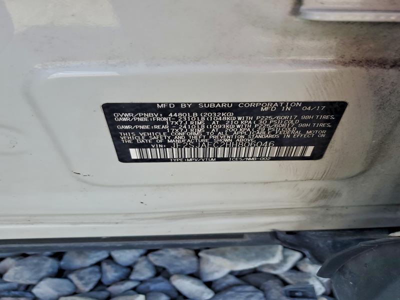 2017 SUBARU FORESTER 2 #3309467577