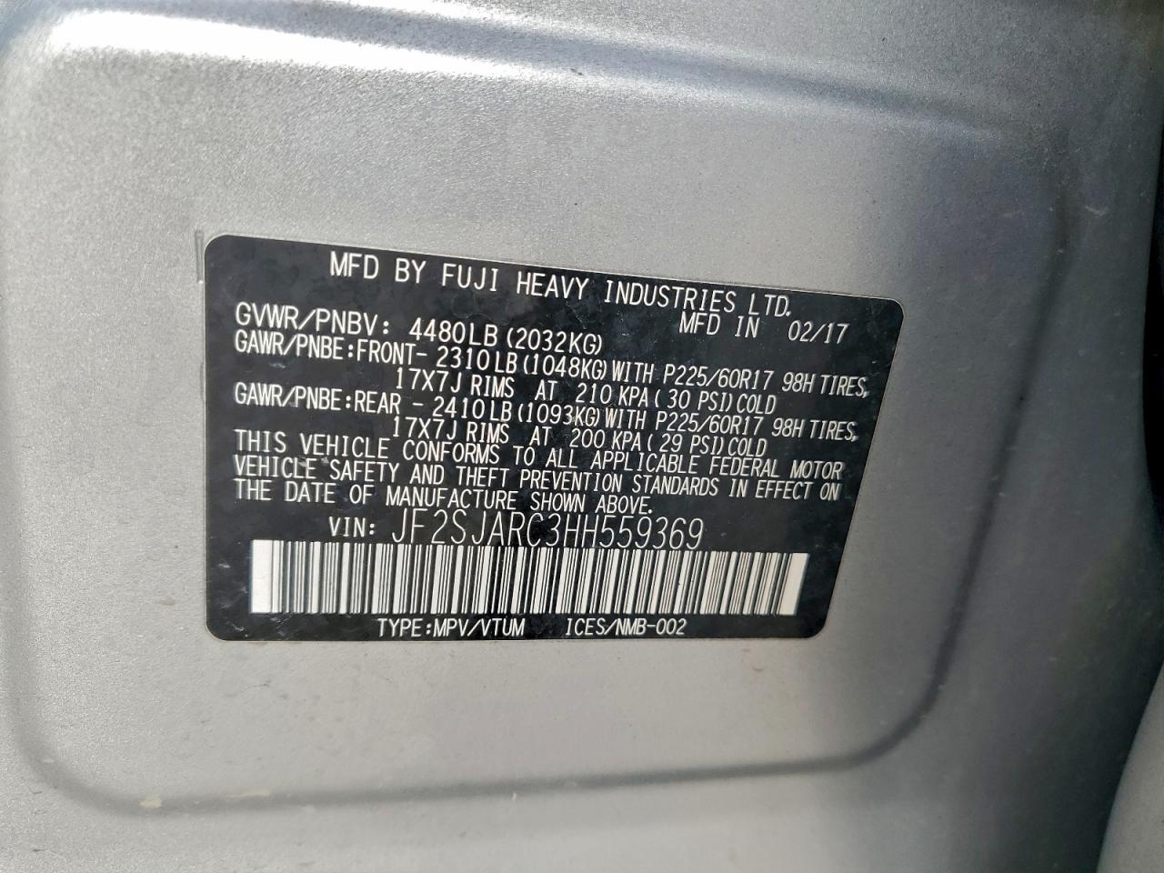 SUBARU FORESTER 2.5I LIMITED