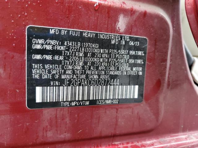 2013 SUBARU XV CROSSTR #3293670397