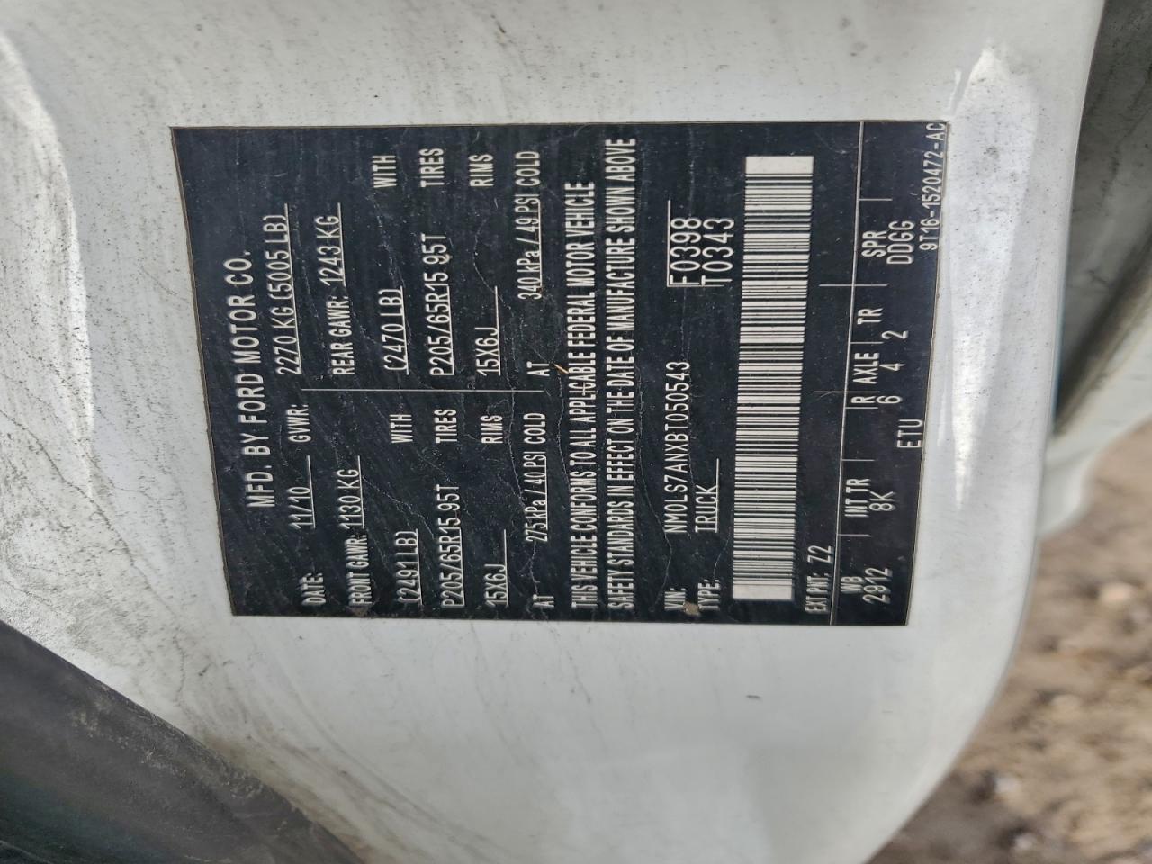 FORD TRANSIT CONNECT XL