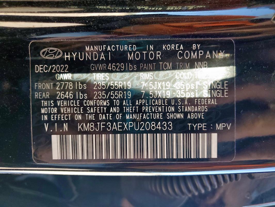 2023 HYUNDAI TUCSON N L #3298059162