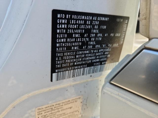 2015 VOLKSWAGEN TIGUAN S #3303885750