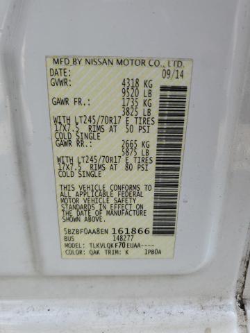 2014 NISSAN NV 3500 S #3283861436