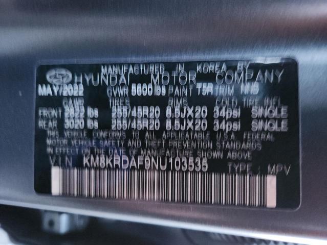 2022 HYUNDAI IONIQ 5 LI KM8KRDAF9NU103535