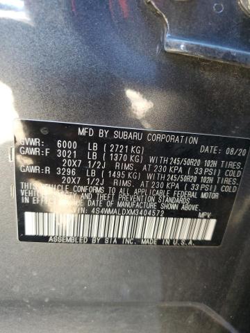 2021 SUBARU ASCENT LIM - 4S4WMALDXM3404572