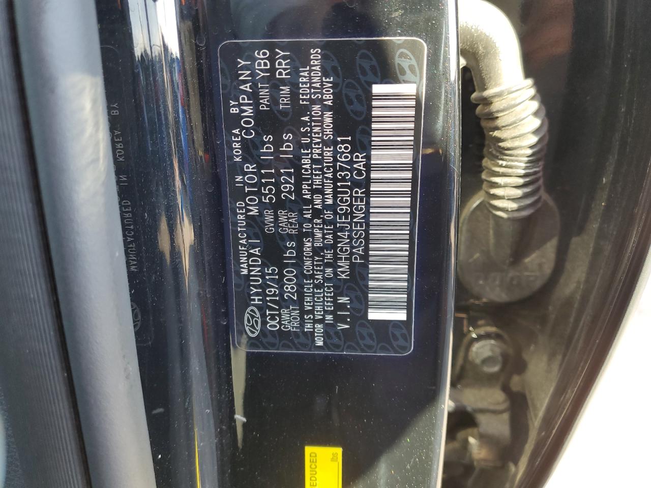 HYUNDAI GENESIS 3.8L