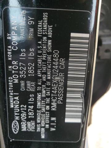 2012 HYUNDAI ACCENT GLS #3297962795