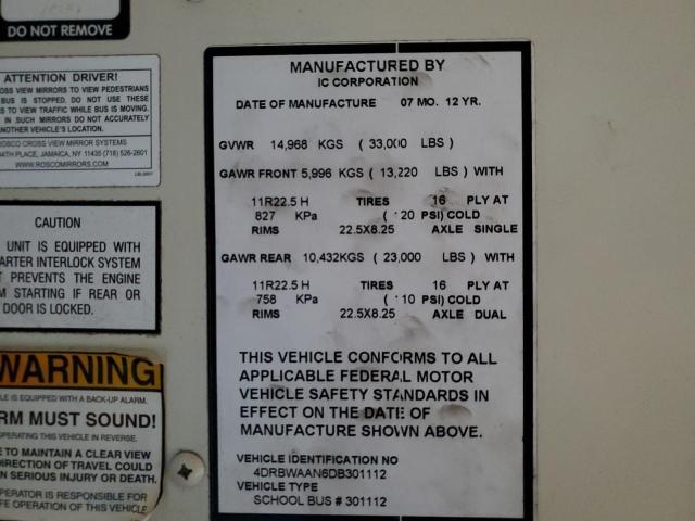 2013 IC CORPORATION 3000 RE #3302717016