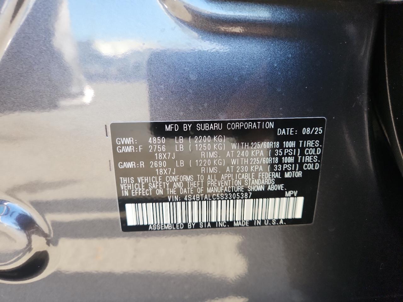 SUBARU OUTBACK ONYX EDITION