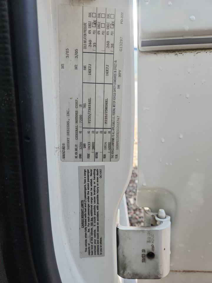 Lot #3287290005 2005 CHEVROLET EXPRESS G1