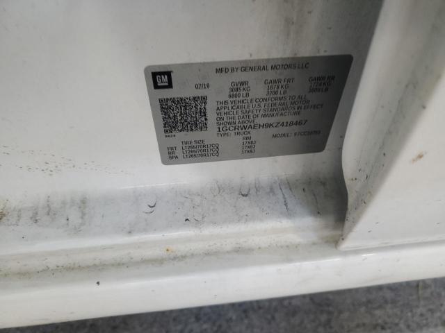 2019 CHEVROLET SILVERADO #3315701717