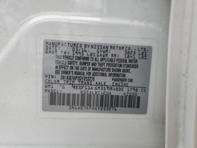 2016 NISSAN SENTRA S #3301713360