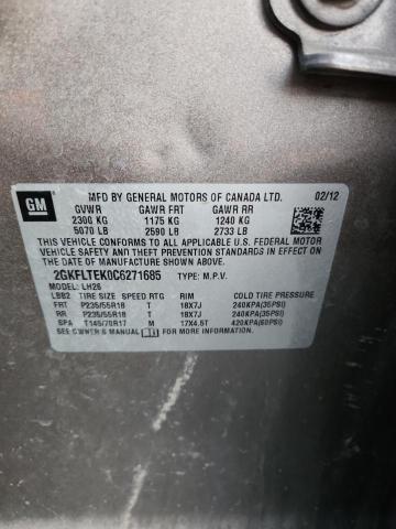 2012 GMC TERRAIN SL - 2GKFLTEK0C6271685