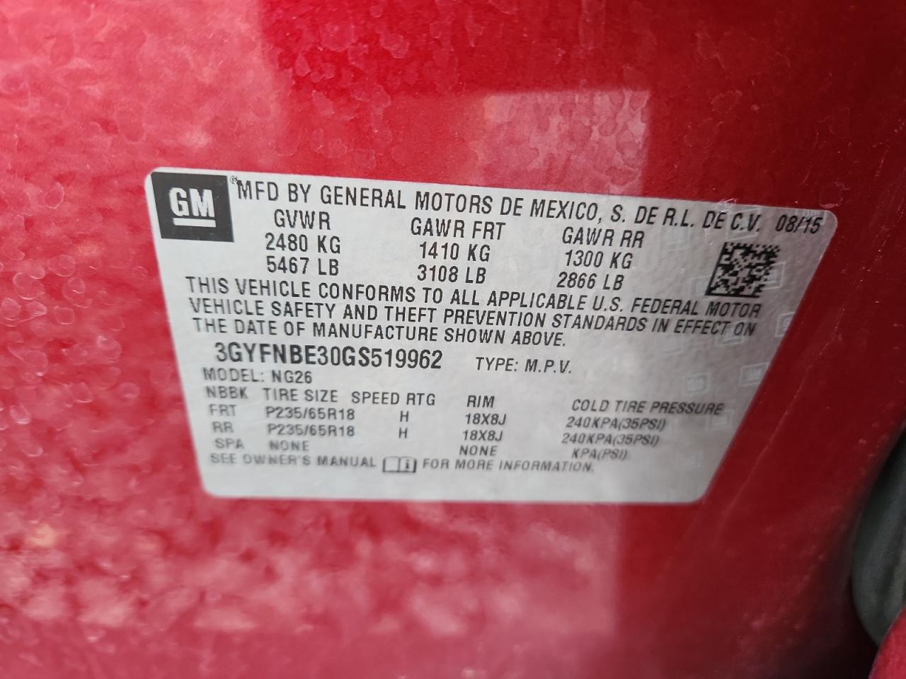 CADILLAC SRX LUXURY COLLECTION