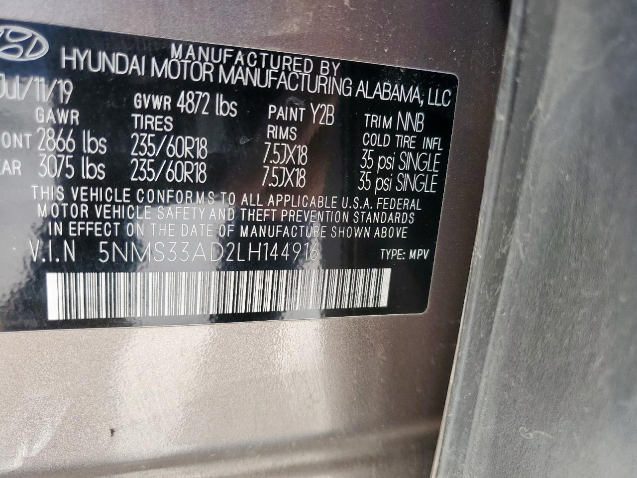 HYUNDAI SANTA FE SEL